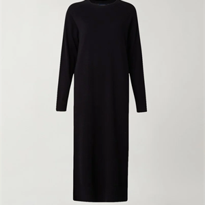 Lexington Ivana Cotton/Cashmere Knitted Dress, Black