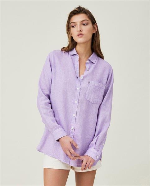 Lexington Isa Linen Shirt, Lavender