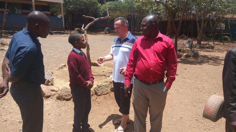 Three Bells - Moses with teacher and guests