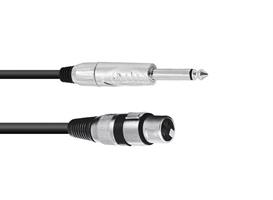 OMNITRONIC Kabel XLR(F)/Jack mono 2m bk