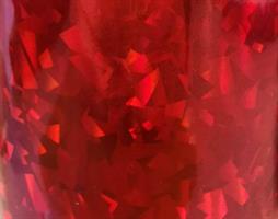 Holografisk folie teip rød ca 15x30cm