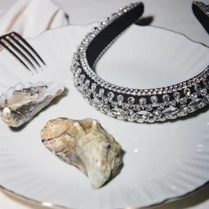 Day Crystal Hair Band, Silver