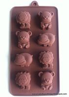 Silikonform sjokoladefigurer 10