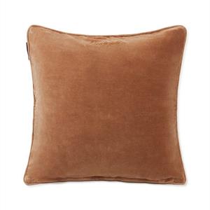 Lexington Quilted Cotton Velvet Pillow Cover, Dark Beige