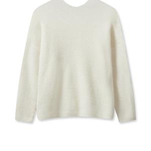Mos Mosh Thora V-Neck Knit, Ecru
