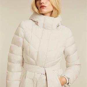 Beaumont Zahra Long Coat, White Pepper