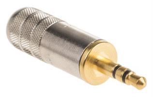 3,5 mm  Jack, 3-polt, 250 V dc, 4A 