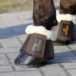 Boots med artificiellt fårskinn, Large, Brun
