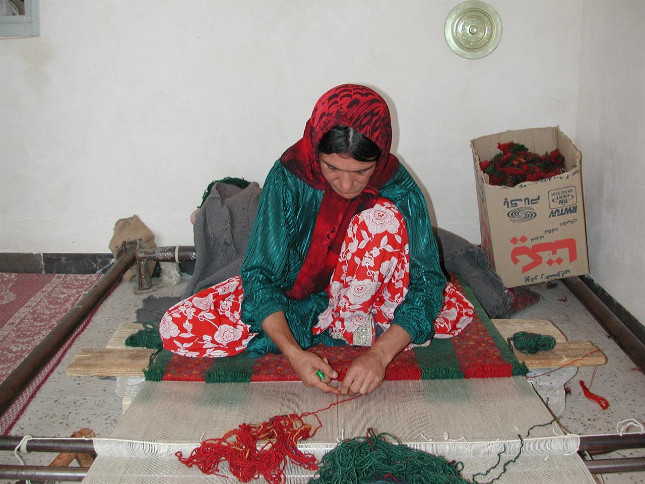 Qashqai-kvinne nær Firuzabad, Iran