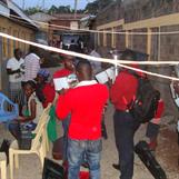 Makutano Band in the officers Backyard