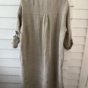 Piro Linen Dress, Sabbia
