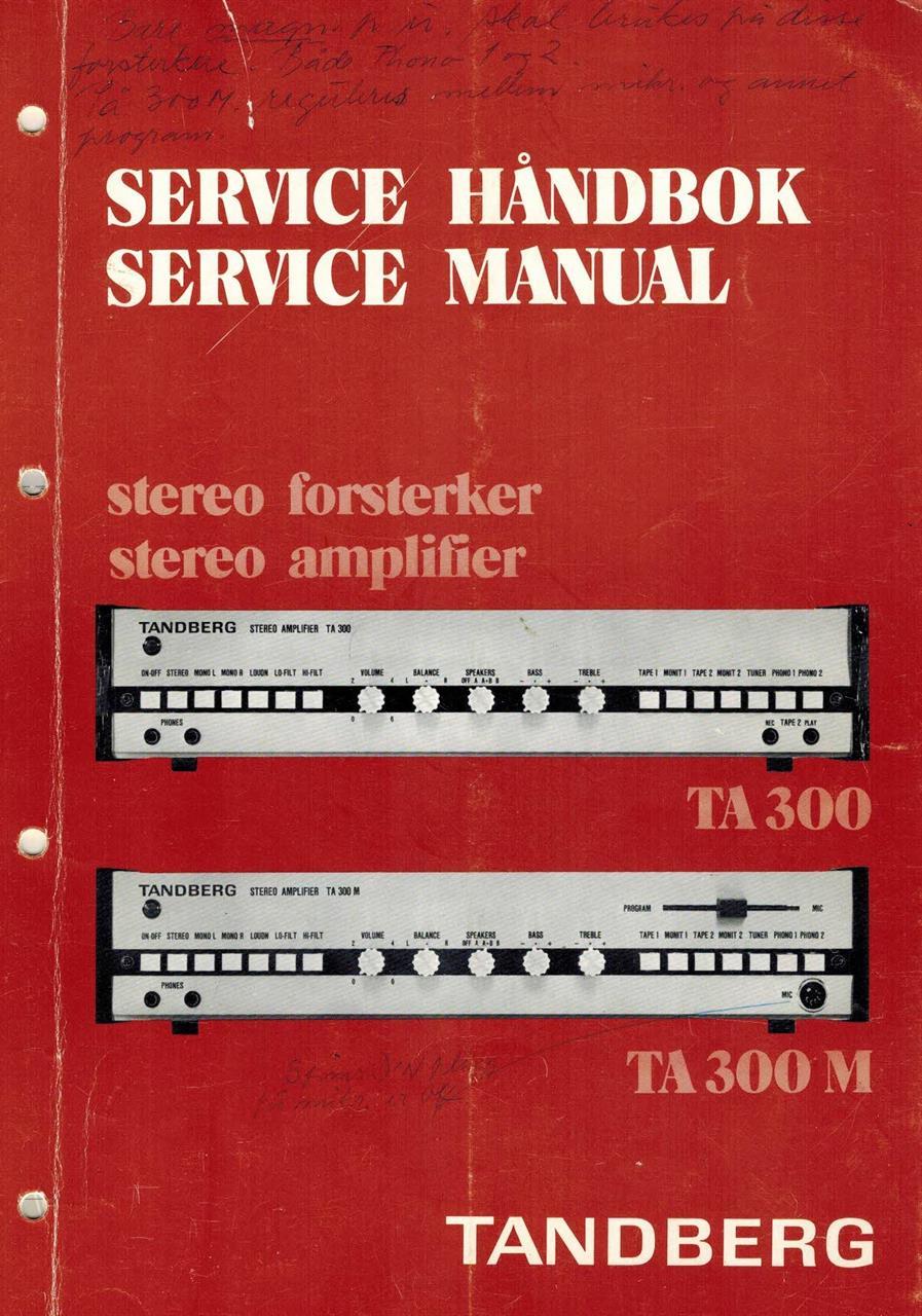 TA300 Service manual 