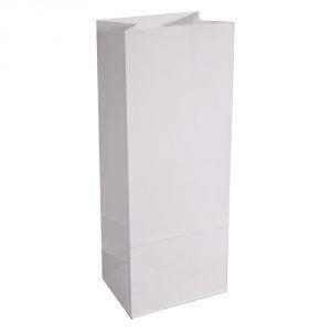 Valkoinen tasapohja paperipussi 2 kg, 10 kpl nippu