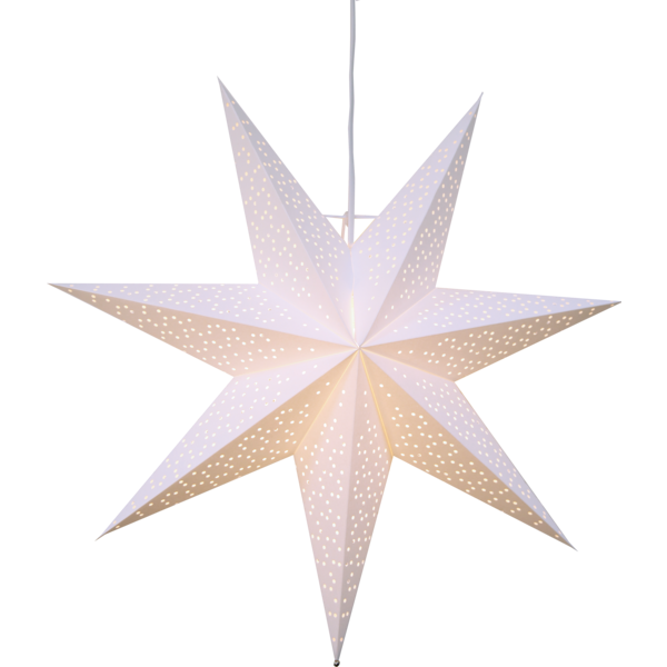 Julstjärna Dot hängande vit 54cm Star Trading