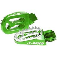 Apico Foot Peg Pro-Bite Kawasaki KX65 00-24, KX85 01-24 Green