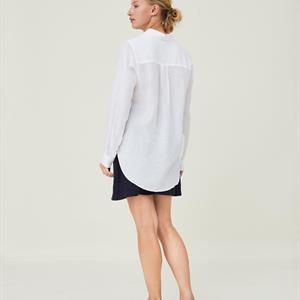 Lexington Isa Linen Shirt, White