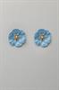 Bow19 Details Flower Small Earrings Pearl Blue