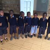Some new sponsored students from Kibera Nursary School
