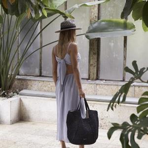 Day City Straw Shoulder, Black
