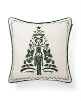 Lexington Nutcracker pillow cover, Snow white/Green