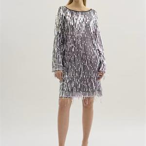 Karen By Simonsen Sandie Sequin Dress, Silver