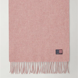 Lexington Massachusetts Recycled Wool Blend Scarf, Pink Melange