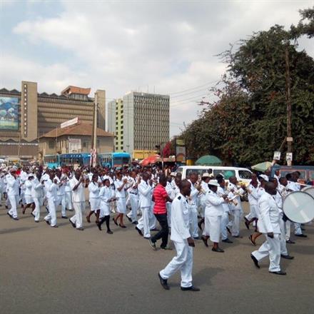 Marching for peace