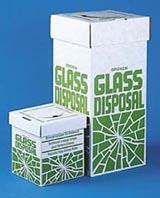 GLASS DISPOSAL BOX,LARGE,PKG/6