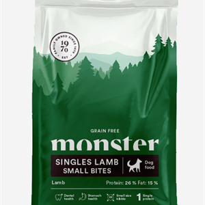 Monster Dog GrainFree Singles Lamb small bites 2kg