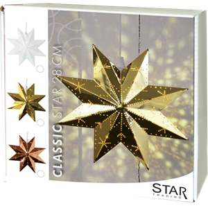 Julstjärna Classic star 28 cm mässing Star Trading