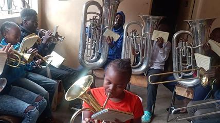 Kibera Junior Band - Cornets, Horn and Tubas