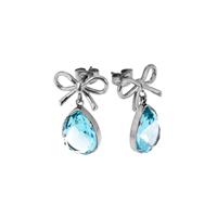 Molly örhängen steel/aqua 