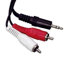 Kabel 1,5m 3,5mm han <-> 2 x RCA han
