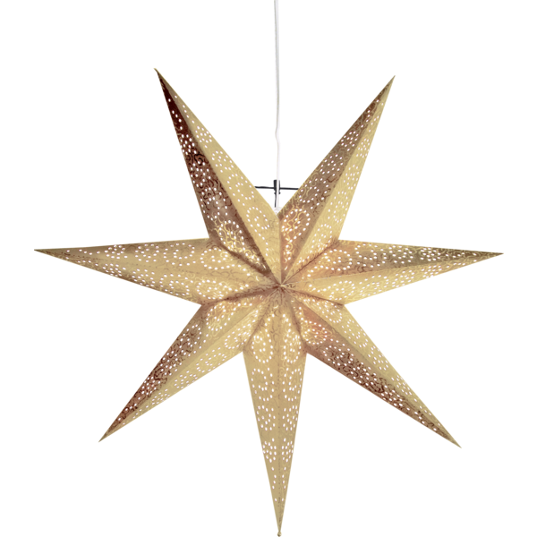 Julstjärna Antique hängande guld 60cm Star Trading