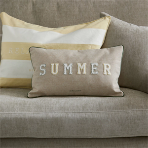 Riviera Maison Summer Varsity Pillow Cover 50 x 30 cm