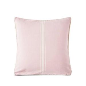 Lexington Center Striped Organic Cotton Twill Pillow Cover, Violet/White
