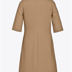 Beaumont Crepe suiting dress, Camel