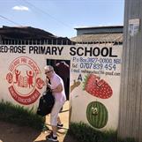 Entering Red Rose School compound