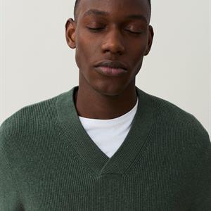 Lexington Stefan Overlapping V-Neck Sweater, Green