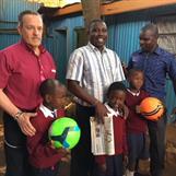 Some footballs from Sweden to Rem School