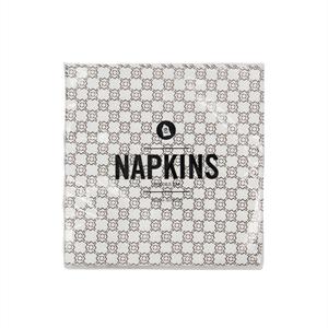 House Doctor Napkin Grid, Brown
