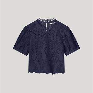 Summum Woman Lace Top, Navy Noir