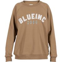 Blue Christa Logo Crewneck Sweat, Camel