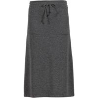 Blue Carmen Wool Knit Skirt, Irongrey-melange