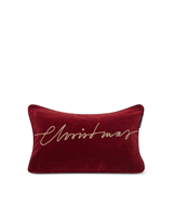 Lexington Christmas Organic Cotton Velvet 50x30 Pillow, Red