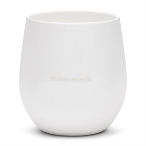 Riviera Maison RM Monogram Outdoor Water Glass, White