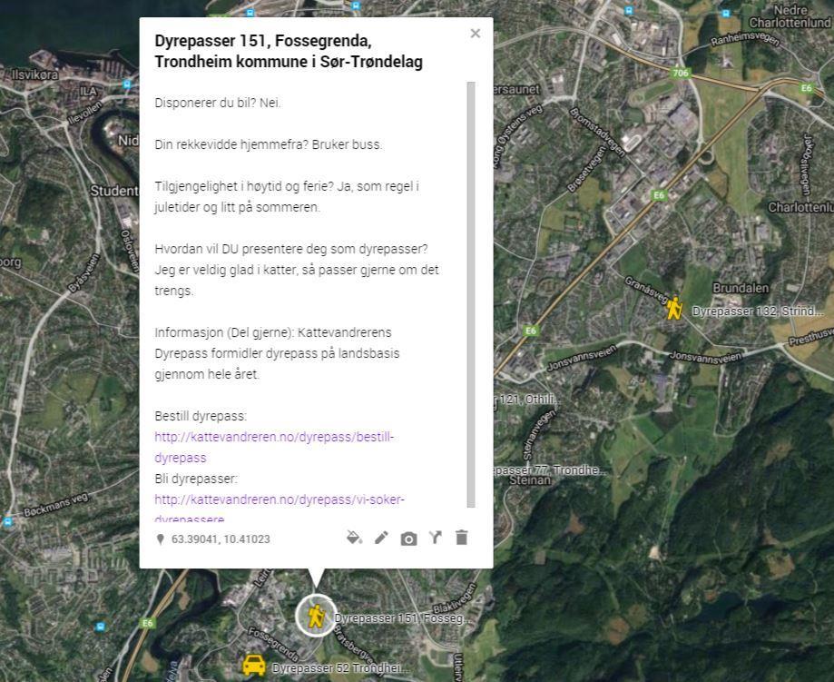 Dyrepasser 151, Fossegrenda, Trondheim kommune i Sør-Trøndelag