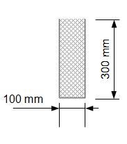 Vakuumpåse prägl. 100x300 mm