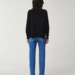 Lexington Freya Cotton/Cashmere Sweater, Black