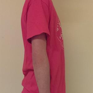 T-shirt, rosa, L 